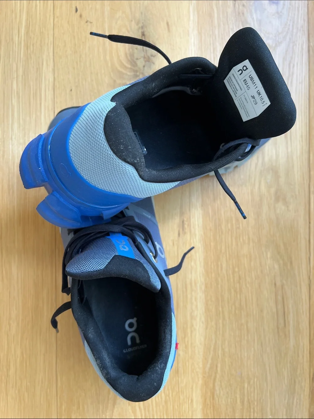 On Running Cloudflyer Men's Running Shoes - Gray and Blue